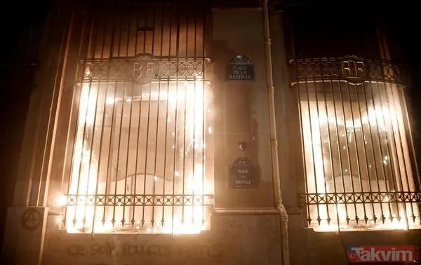 Fransa yangın yeri: Protestocular Merkez Bankasını ateşe verdi - 2