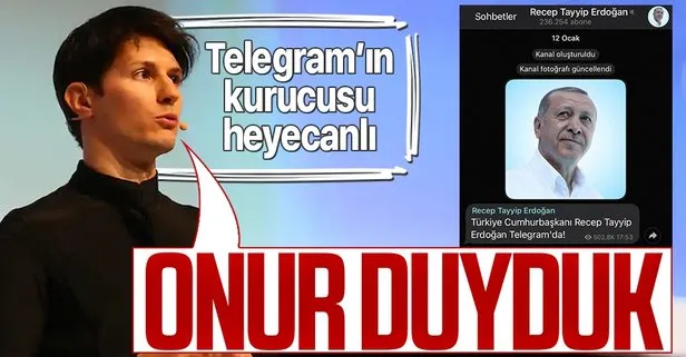 Telegram'ın kurucusu, Başkan Erdoğan'ı örnek verdi
