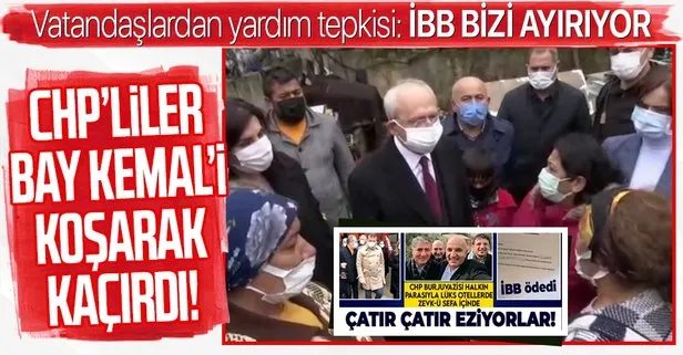 SON DAKİKA: Çekmeköy’de Bay Kemal’e yardım tepkisi: İBB yardımlarda bizi ayırıyor