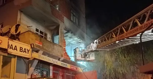 Evi boşaltan kiracı daireyi ateşe verdi! Yanan dairede patlama meydana geldi