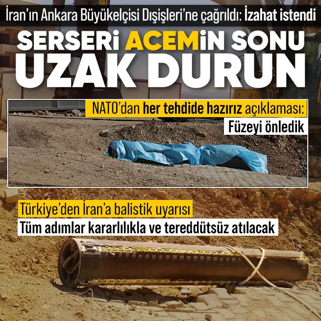 İran’dan ateşlenen ikinci füze imha edildi! NATO’dan açıklama: Türkiye’ye giden füzeyi önledik