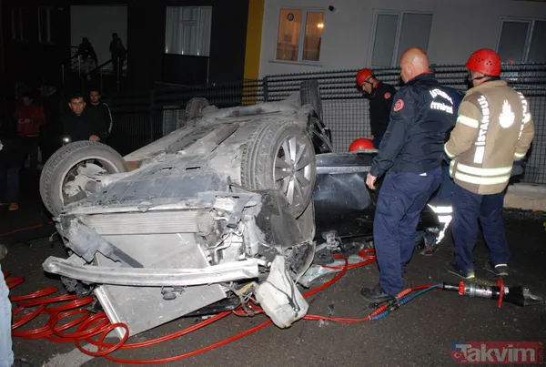 Anne ve kızı devrilen otomobilde sıkıştı! Zamanla yarış... - 3