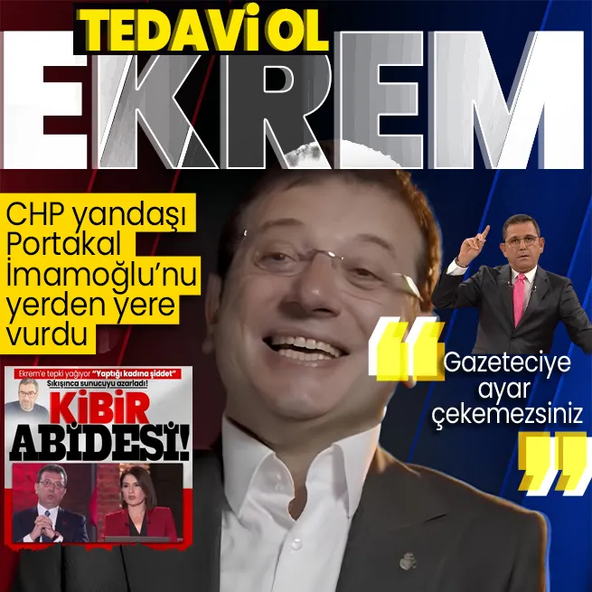 CHP yandaşı Fatih Portakal, Senem Ilgazı azarlayan Ekrem İmamoğlunu yerden yere vurdu: Varsa psikolojik sorununuz tedavi olun
