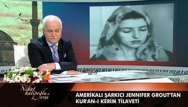 Nihat Hatipoğlu programda paylaştı: Jennifer Grout'tan Kur'an-ı Kerim tilaveti