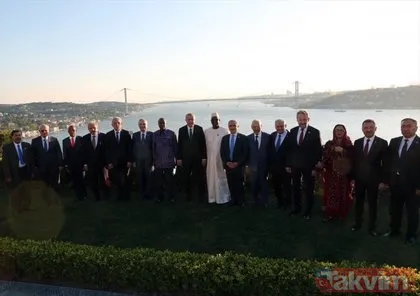 Başkan Erdoğan, yabancı konukları onuruna yemek verdi