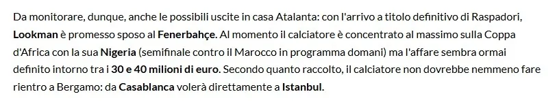 İtalya'dan Fenerbahçe'ye müjde! Lookman geliyor - 5
