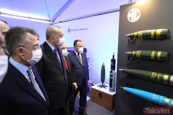 Başkan Erdoğan, Barutsan Roket ve Patlayıcı Fabrikası'nda yerli ve milli silah ve mühimmatları inceledi! - 28
