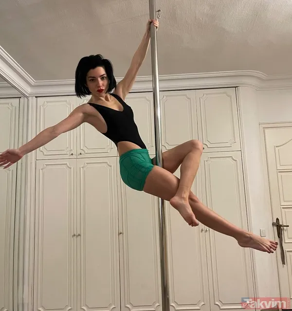 Merve Boluğur sınırları zorladı mini taytıyla direk dansı yaptı! İddialı pozuna Seda Sayan kayıtsız kalmadı sosyal medya yıkıldı - 7