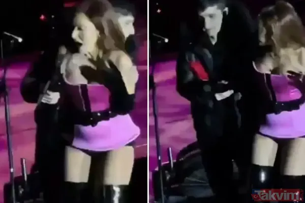 Konserde büyük panik! Hadise seyircisi sahneye atlayınca neye uğradığını şaşırdı! - 7