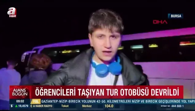 Bursa'nın İnegöl ilçesinde öğrencileri taşıyan tur otobüsü devrildi! 3 ölü 44 yaralı