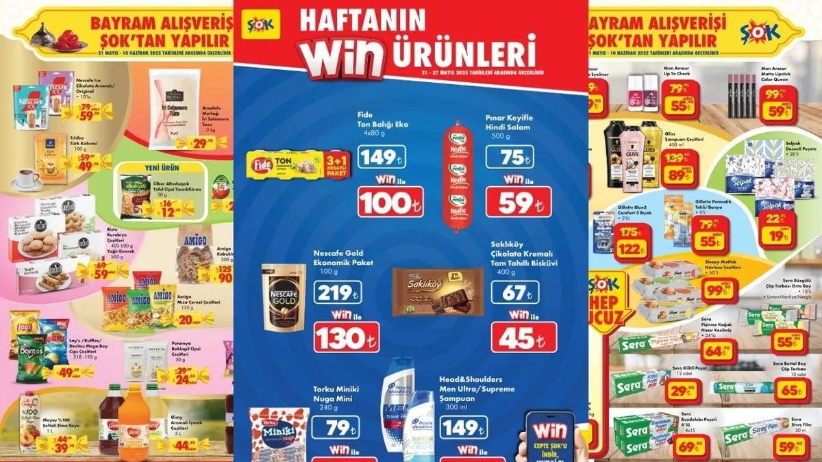 Kurban Bayramı’na özel indirim başladı! ŞOK 21-28 Mayıs 2025 kataloğu