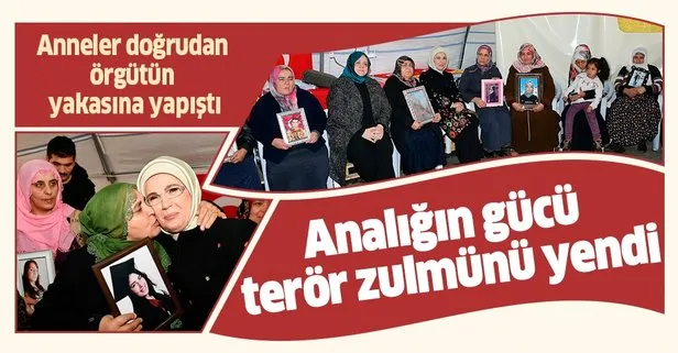 Evlat nöbetindeki aileleri ziyaret eden Emine Erdoğan: Analığın gücü terör zulmünü yendi!