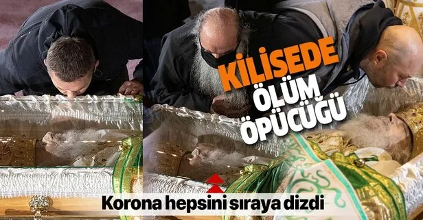 Koronadan ölen Sırp Ortodoks Kilisesi Patriği Irinej’in naaşını öpücüğe boğdular