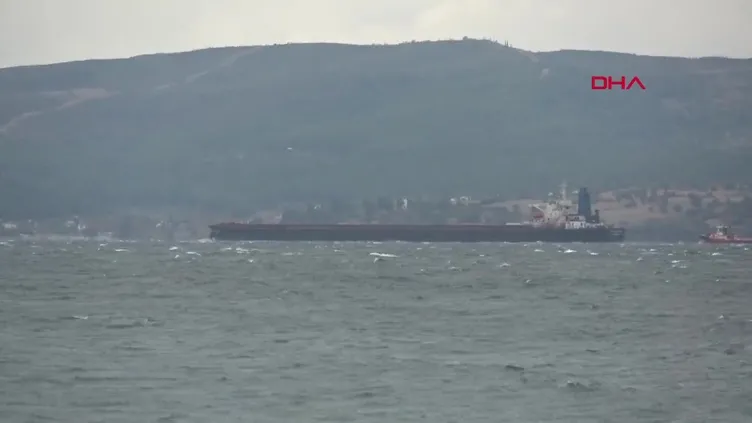 Çanakkale Boğazı’nda gemi arızası!