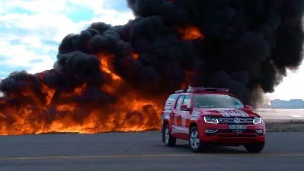 Son dakika: İstanbul Havalimanı'nda nefes kesen yangın tatbikatı gerçeğini aratmadı-6