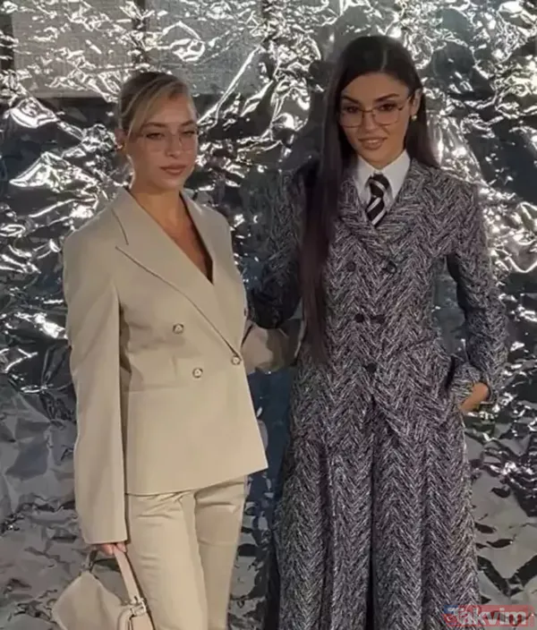 Aşk ve Gözyaşı'nın Meyra'sı Hande Erçel Milano Moda Haftası’nda farklı tarzıyla göz kamaştırdı! - 9