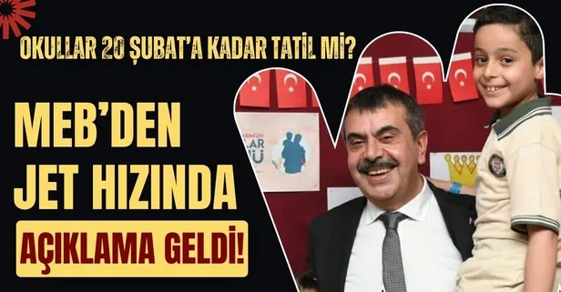 'Okullar 20 Şubat'a kadar tatil mi?' sorusu netleşti! MEB'den jet gibi tatil takvimi; 5.6.7.8.9.10.11.12. sınıflar ve öğretmenler...