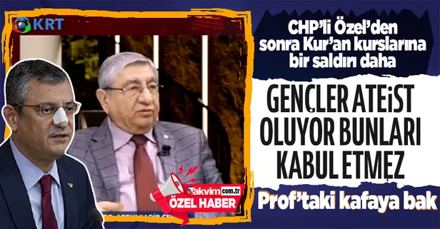 Kur'an kurslarını hedef alan Özgür Özel'den sonra bir saldırı daha! KRT yayınında skandal sözler! 1500 yıl önceki uygulamalar...
