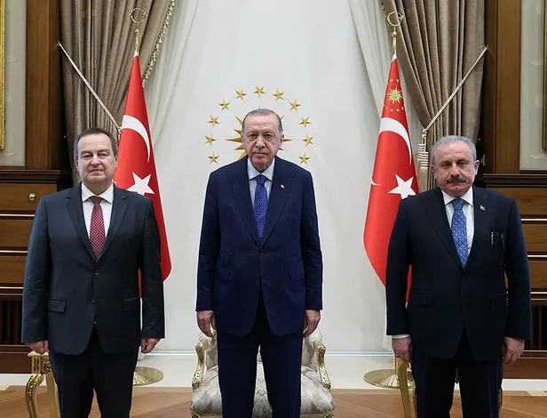Son dakika: Başkan Erdoğan Sırbistan Ulusal Meclis Başkanı Ivıca Daçiç’i kabul etti-1