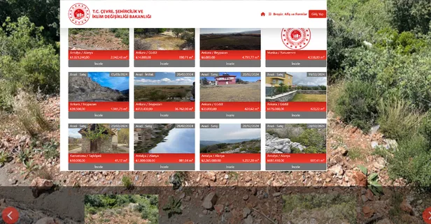 5 ilde hazine arazileri satışı başladı! Milli Emlak 3 gram altın fiyatına tapu sahibi yapacak