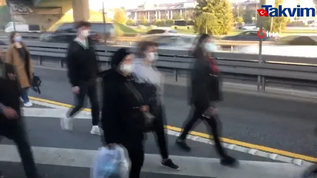 Bu kaçıncı arıza? Metrobüs yolunda tehlikeli yürüyüş-3