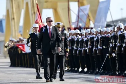 Başkan Erdoğan TCG Burgazada’nın teslim törenine katıldı