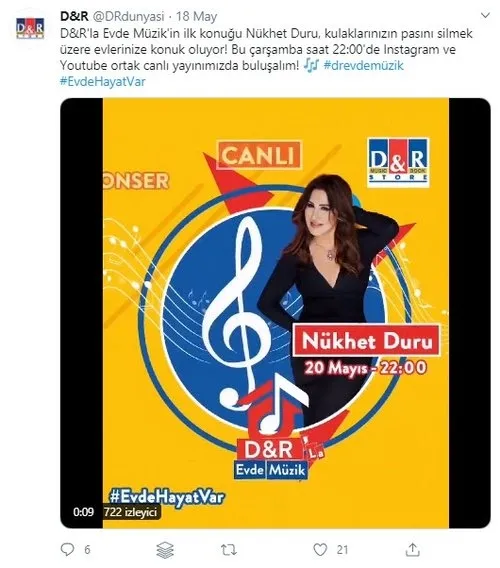 D&R'la Evde Müzik başlıyor! Nükhet Duru ve birçok ünlü şarkıcı ile müzik ziyafetine hazır mısınız?-1