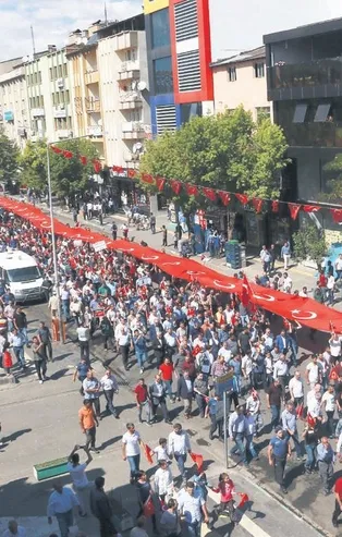 Teröre lanet yürüyüşü