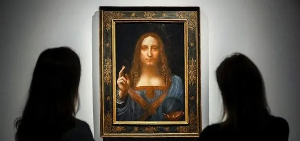 Leonardo da Vinci’nin Hazreti İsa’yı resmettiği Salvator Mundi tablosu, tarihin en yüksek fiyatı olan 450 milyon dolara satıldı