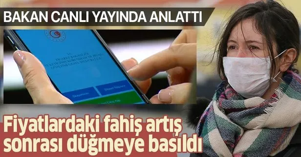 Maske fiyatlarındaki fahiş artış sonrası harekete geçildi