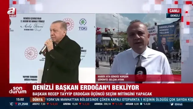 Denizli Başkan Erdoğan'ı bekliyor!