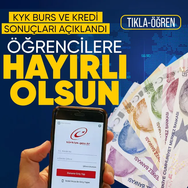 2025-2026 KYK e-Devlet burs başvuru sonuçları açıklandı!