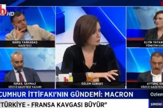 Halk TV, İslam'a hakaret eden Macron ve Merkel'i korudu, Başkan Recep Tayyip Erdoğan'a saldırdı