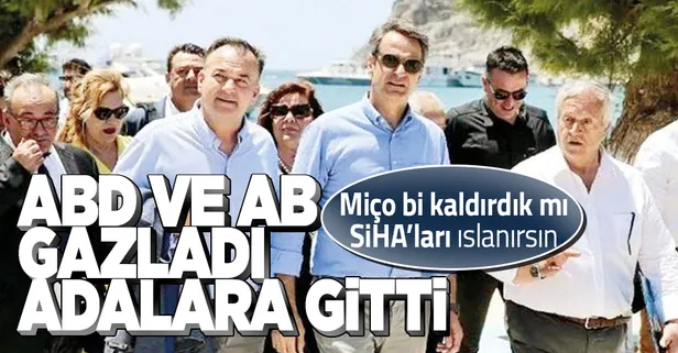 Yunanistan yalan ve iftira lobisine devam ediyor! Miçotakis AB ve ABD dönüşü soluğu anlaşmalara aykırı silahlandırılan adalarda aldı