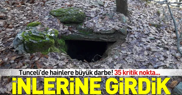 Tunceli'de teröristlerin inlerine girildi!
