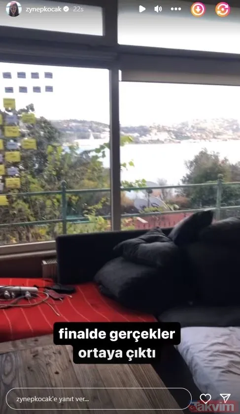 Zeynep Koçak elinde paspasla Boğaz manzaralı evini dip köşe temizledi! O anları anbean yayınladı! “Koltukları çektim her yeri...” - 22
