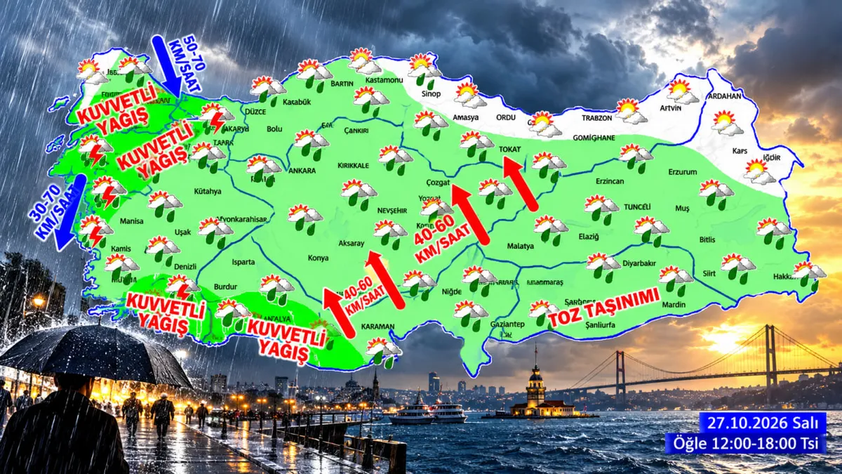 SAĞANAK, FIRTINA, SEL: BÖLGE BÖLGE HAVA DURUMU -1