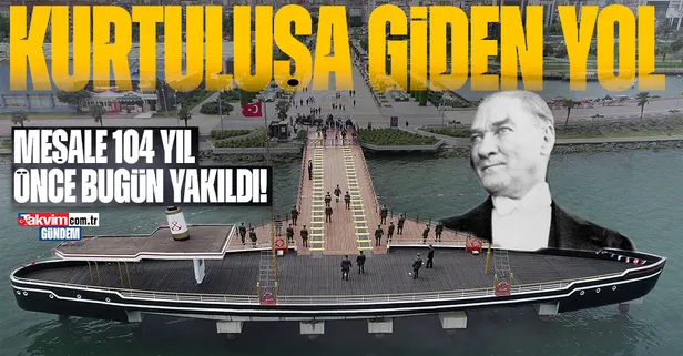 Kurtuluş meşalesi 104 yıl önce Samsun'da yakıldı