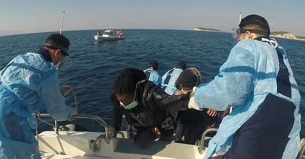 Balıkesir ve Çanakkale’de 82 göçmen kurtarıldı