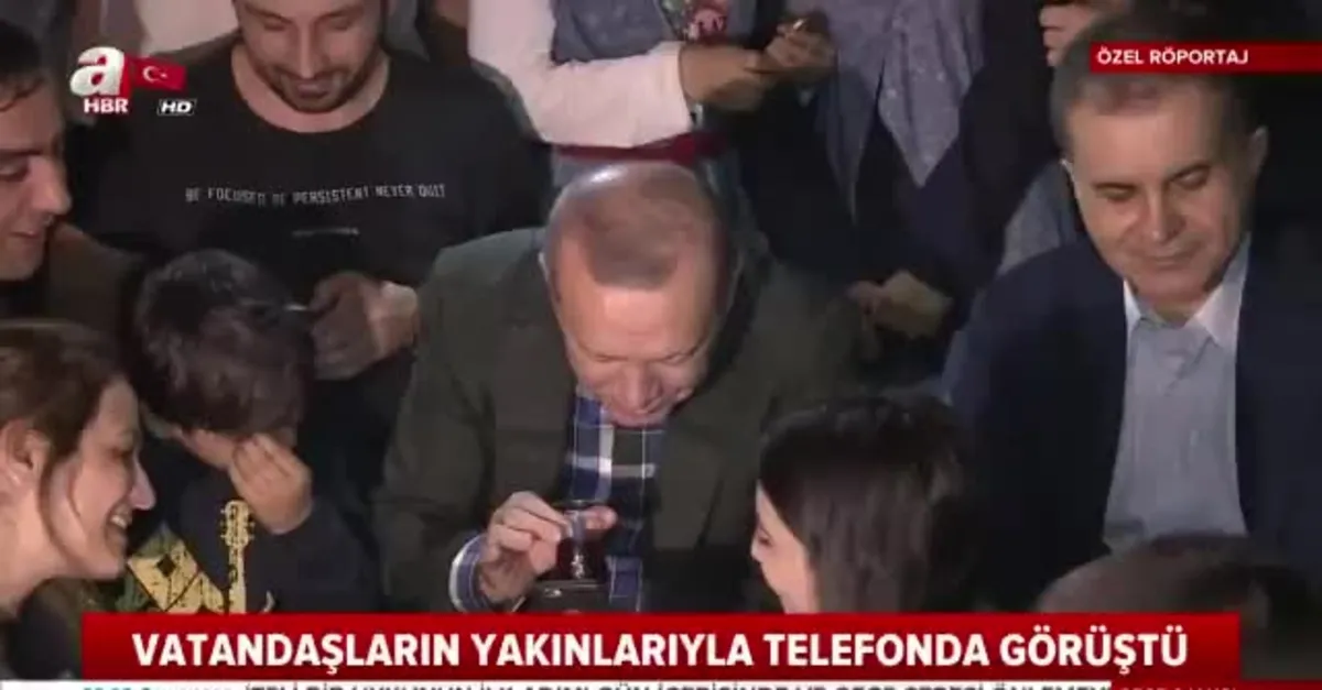 Başkan Recep Tayyip Erdoğan'dan sürpriz ziyaret! Vatandaşların yakınlarıyla telefonda görüştü