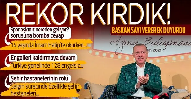 Son dakika: Başkan Erdoğan’dan İzmir’de “Engelleri Birlikte Aştık” programında önemli açıklamalar