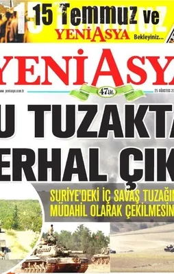 FETÖ'cü Yeni Asya'dan tehdit gibi manşet