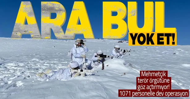 Muş'ta 1071 personelle Eren Kış-17 Operasyonu! Terör örgütüne nefes aldırılmıyor