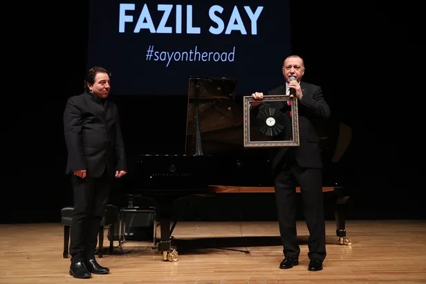Son dakika: Başkan Erdoğan, Fazıl Say'ın konserinde-4