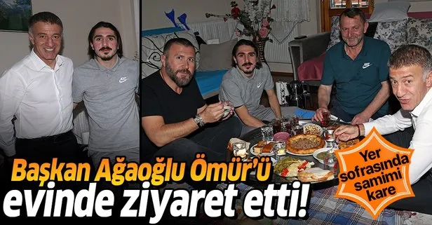 Trabzonspor Başkanı Ahmet Ağaoğlu’ndan Abdülkadir Ömür’e ziyaret