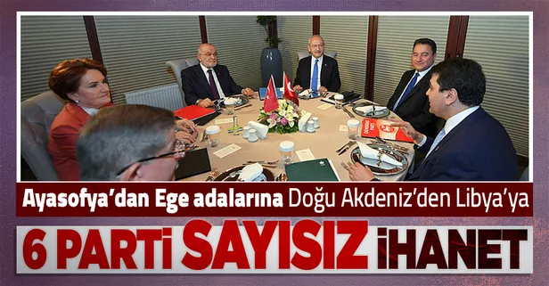 Altı partinin katıldığı yuvarlak masadan ihanet çıktı! Ayasofya müze, Adalar Yunan'a, sondajlar bitecek... Batı'ya ne söz verdiler?