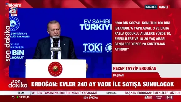 TOKİ 500 bin sosyal konut başvuruları ne zaman başlıyor? Kura ve teslim takvimi açıklandı