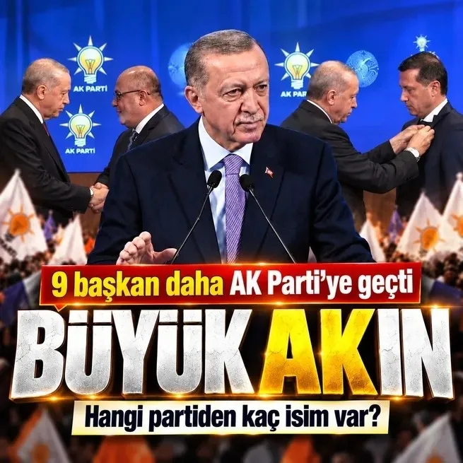 Rozetleri Başkan Erdoğan taktı: CHP, YRP ve İYİ Partiden 9 isim AK Partiye geçti