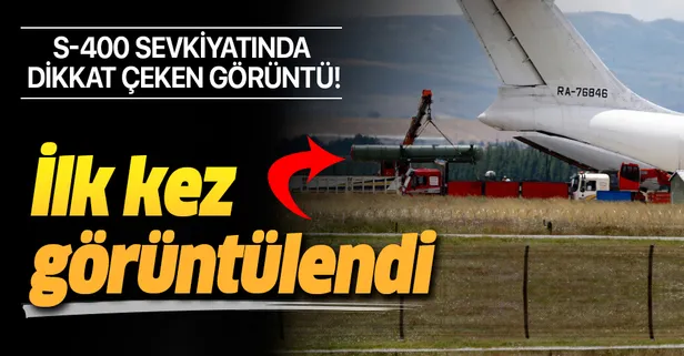 S-400 sevkiyatında dikkat çeken görüntü! İlk kez görüntülendi