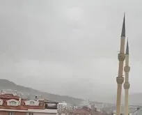 Çankırı’da kuvvetli rüzgar: Caminin minaresi devrildi